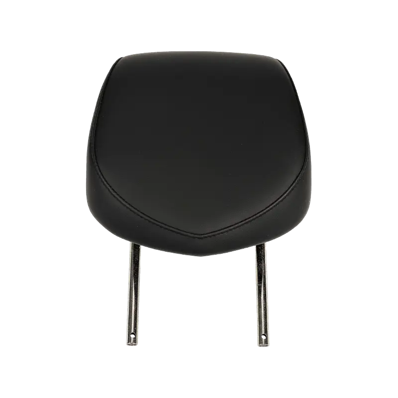 Conjunto de reposacabezas ergonómico totalmente negro para asiento delantero de turismo