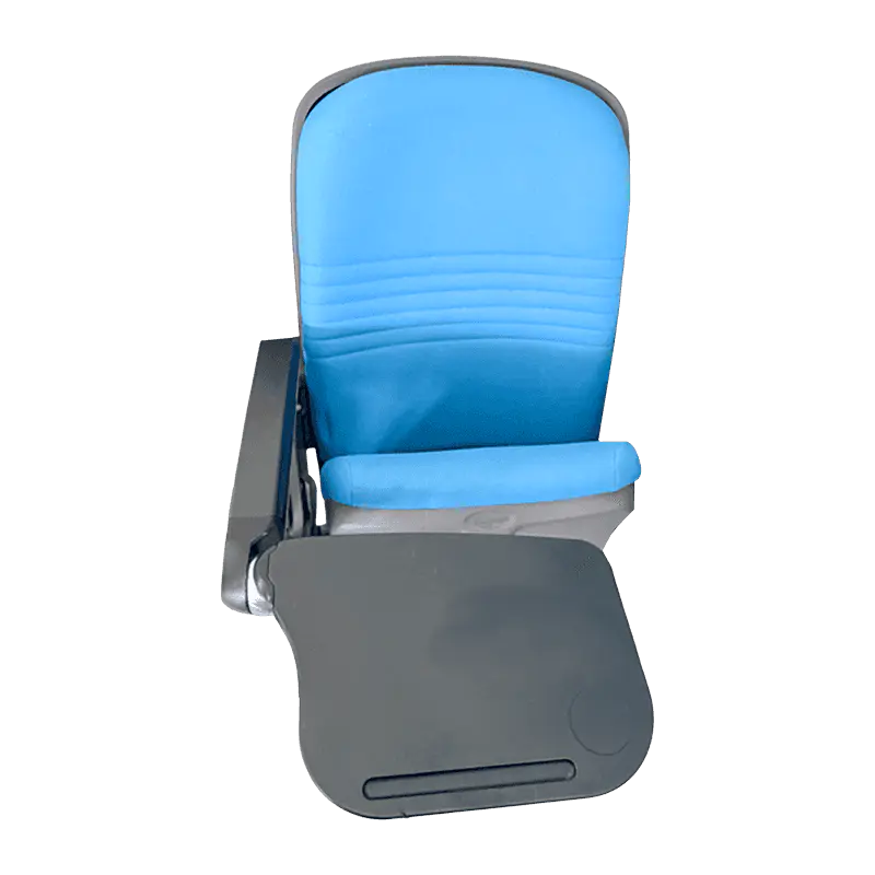 Silla de entrenamiento ergonómica con tableta de escritura retráctil